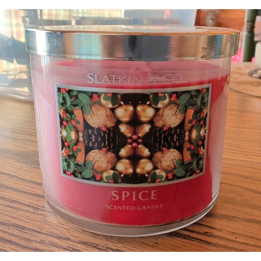Bath & Body Works Slatkin & Co Spice 3 Wick Scented Candle 14.5 oz Vintage